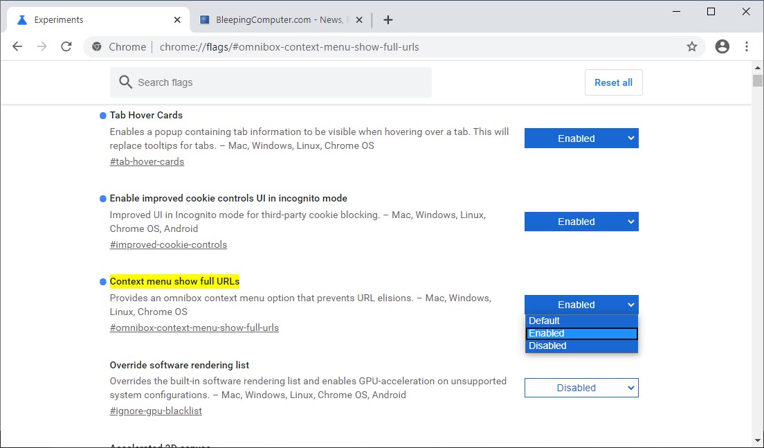 Google Chrome Adding Option to Always Show Full URLs